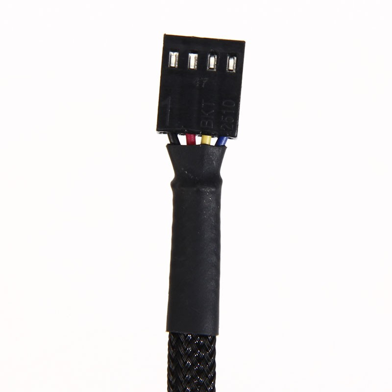 Fan female to Fan Female cable extension 60cm long Blac k colour.