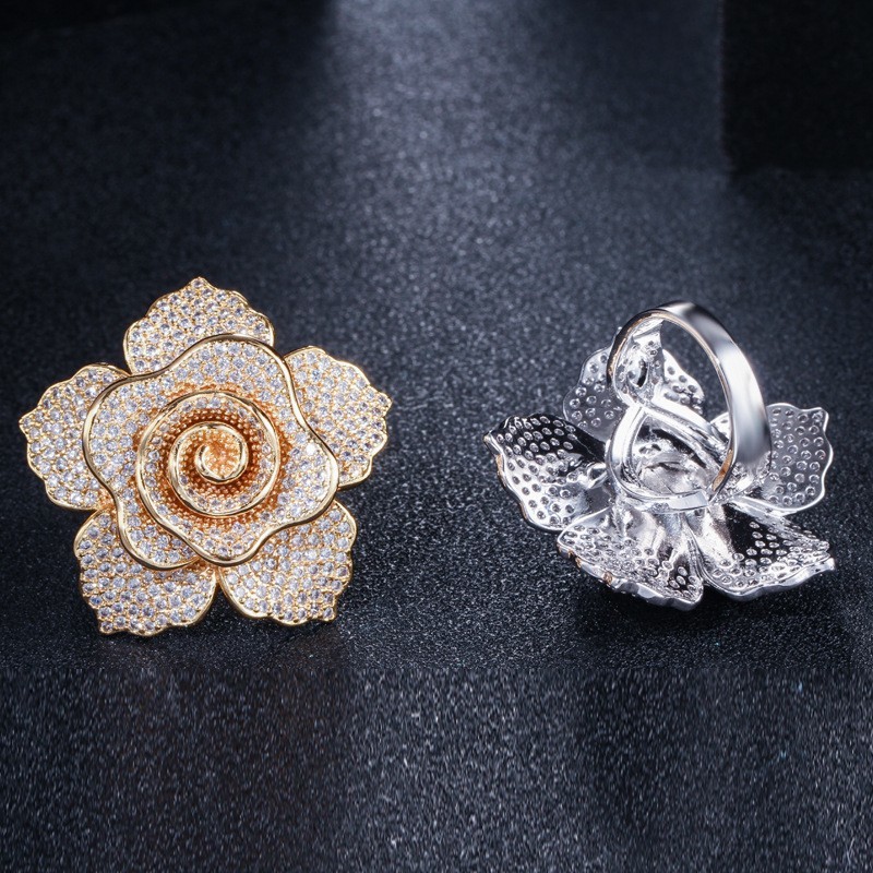 Fashion Luxury Zircon Rings For Women Eternity Promise CZ Crystal Finger Ring Engagement Wedding Ring Jewelry