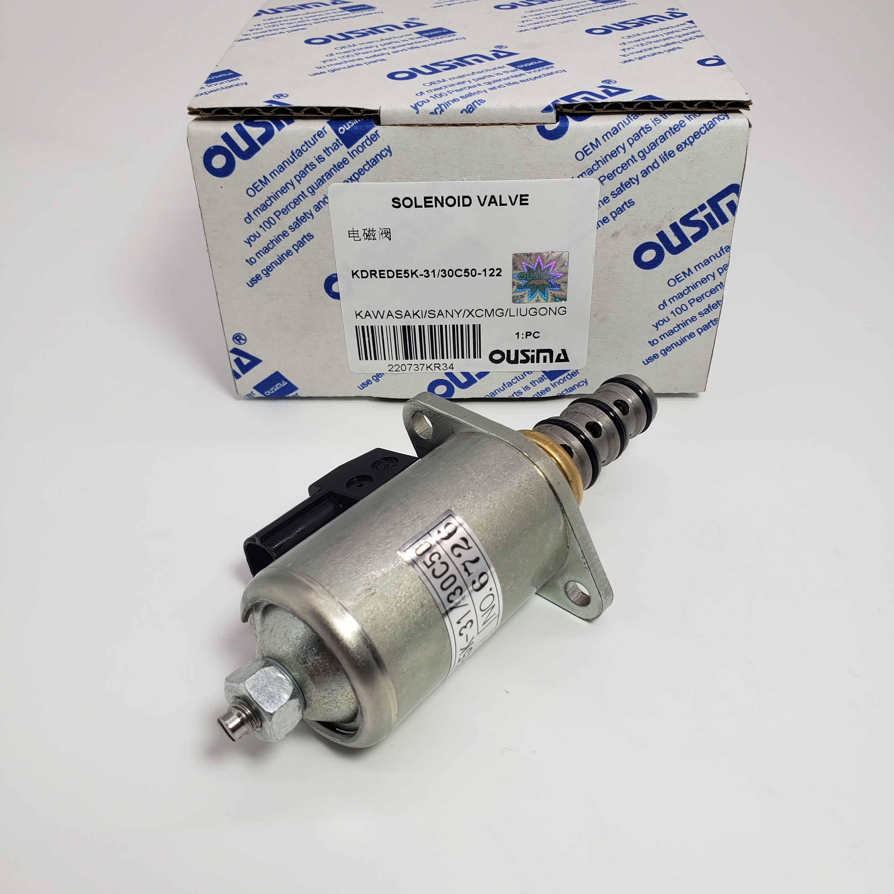 KDREDE5K-31/30C50-122 Solenoid Valve For KAWASAKI SANY XCMG LIUGONG
