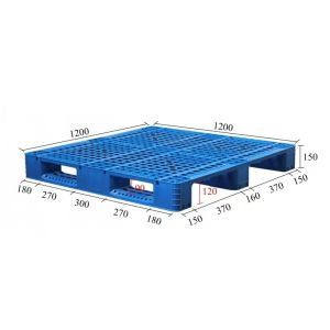 China Reusable 4T Static 1T Rack Loadable 2 way Entry Stackable Hygienic Smooth Surface Plastic Pallet on sale