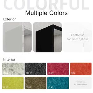 K140 Soundproof Booth with STC35dB Sound Insulation Natural Light 3000-6000K and