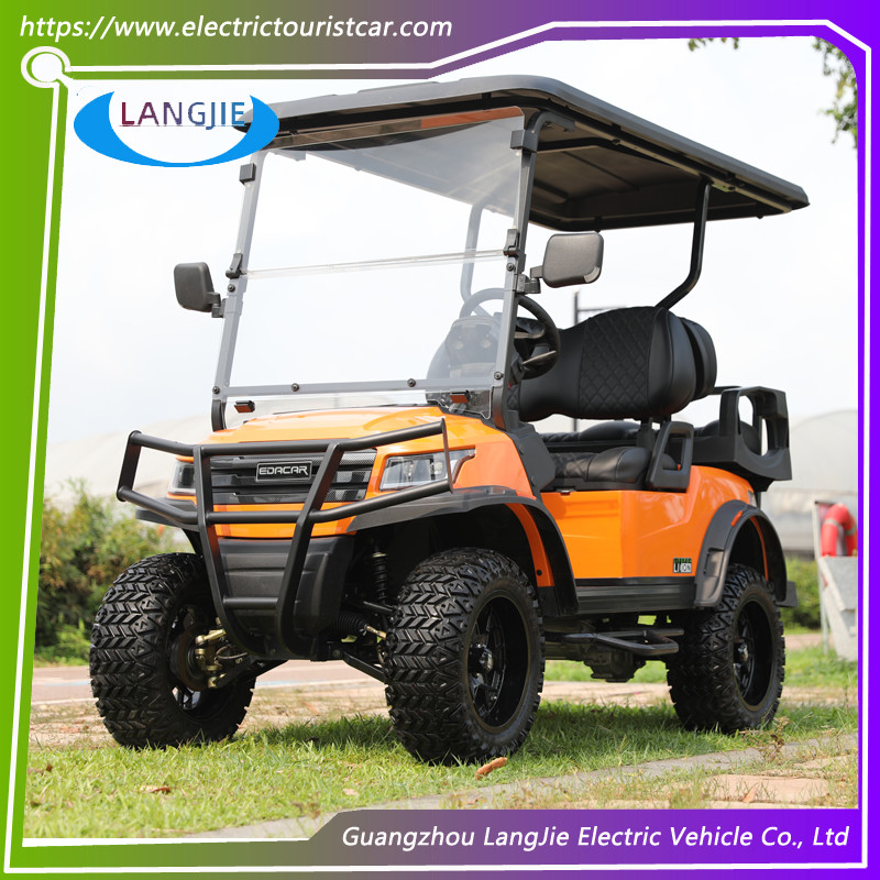AC Motor Electric Club Car 4 Seater Golf Cart With 30% Climbing Ability Battery-operated
