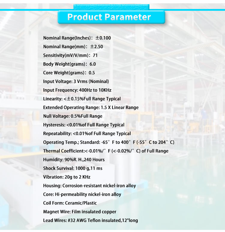 Highly Accurate UNIVO UBMD-375-100 AC Range 2.5mm Displacement Sensor for Industrial