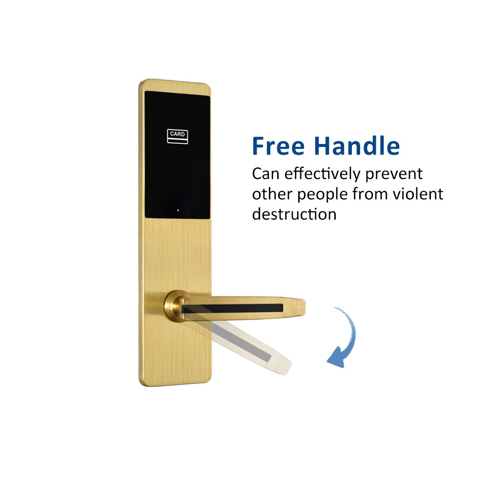Hotel Management System Key Card Door Lock With Convenient Sofeware