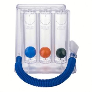 Three balls lung exercise spirometer mouthpiece respiratory exerciser machine