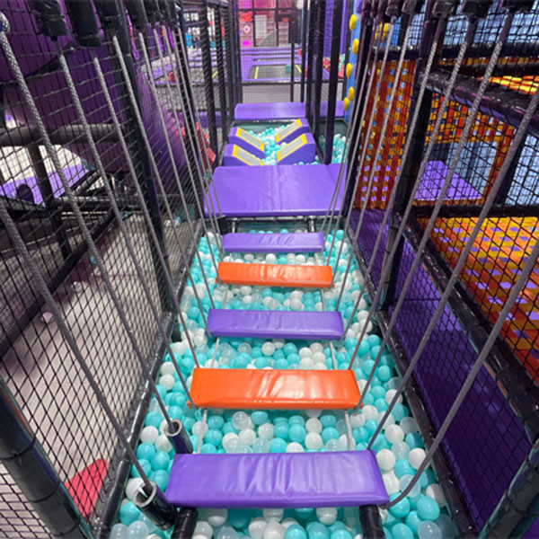 Double Layer Junior Ninja Course Equipment For Indoor Playground