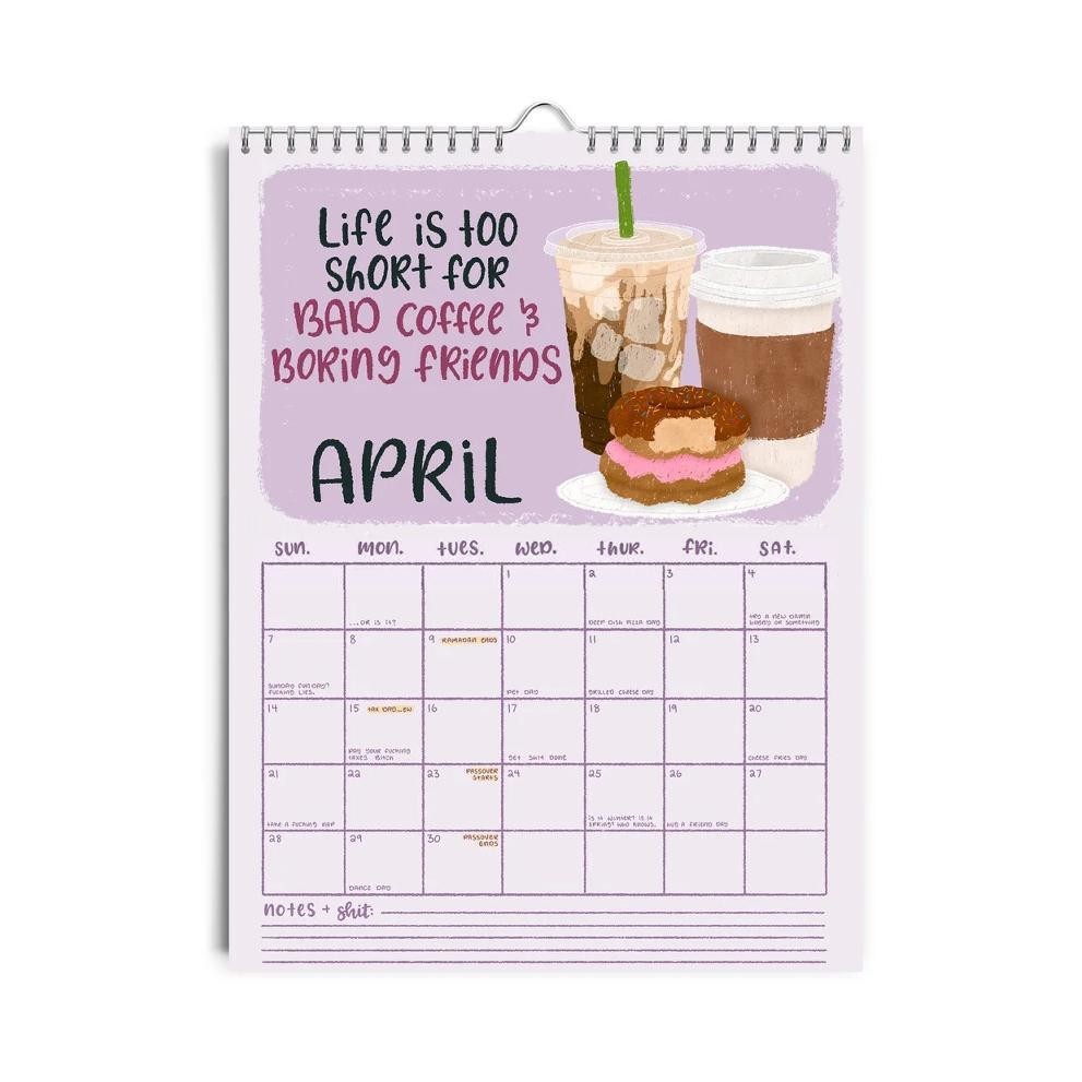 Theme Holiday / Seasonal Custom Wall Calendar Paper Type Glossy Personalization Add Personal Dates And Events