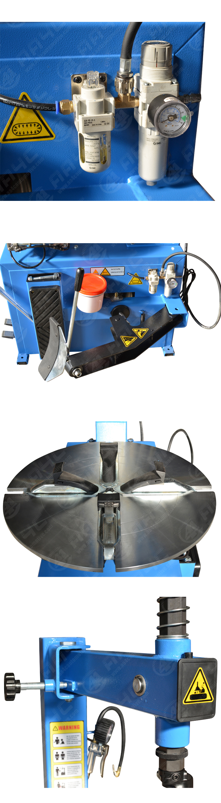 Auto Semi Automatic Tire Changer Machines 0.75kw Tire Service Machines