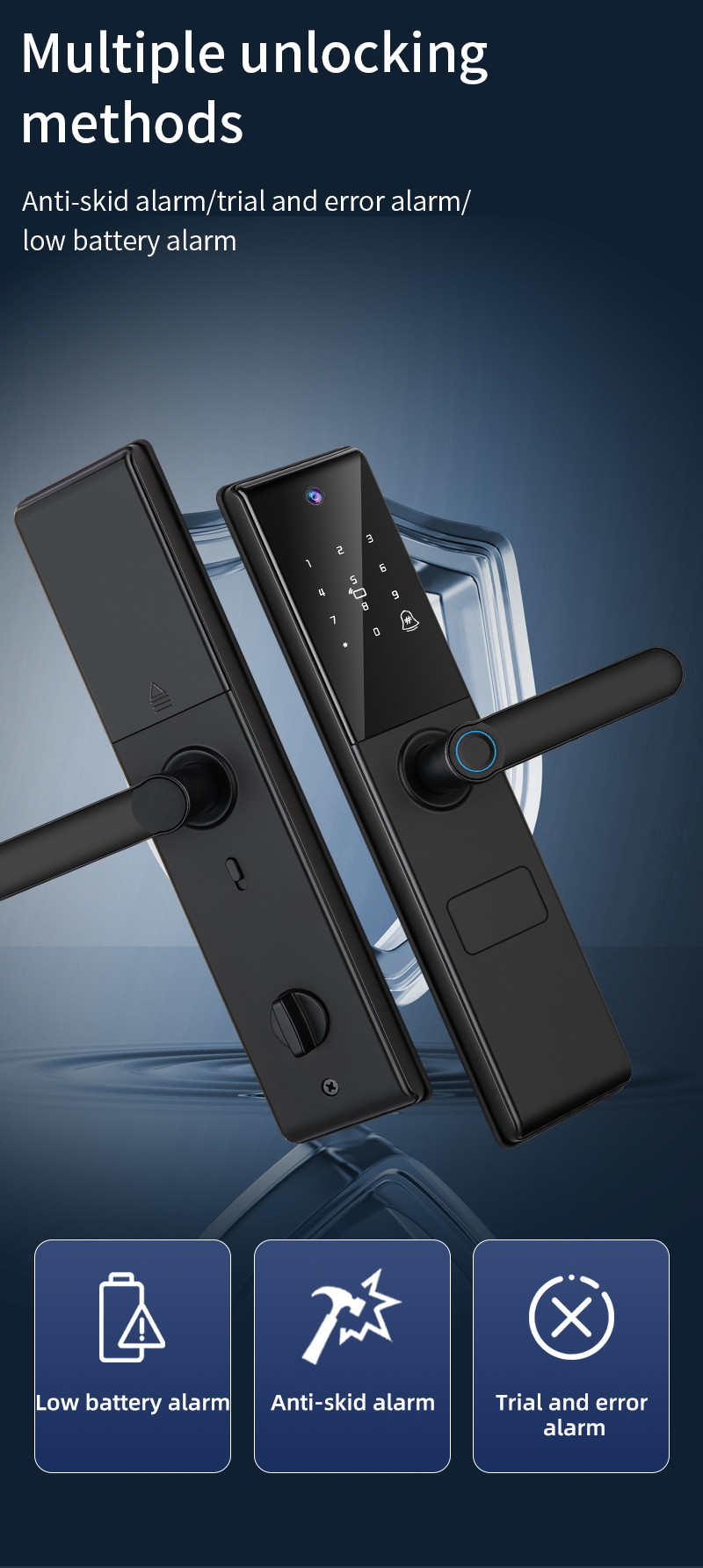 Digital Viewer Lock Wifi Tuya APP Camera Lock Biometric Fingerprint Smart Door lock