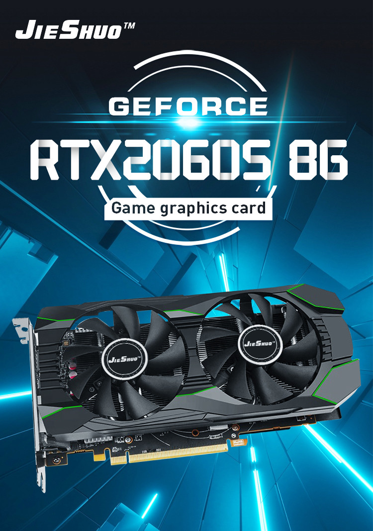 ETH Mining Computer Game Graphics Card Geforce RTX 2060S 8GB GDDR6 256bit DirectX 12