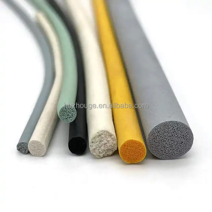 Grey Pad 1" Round EPDM Rubber Foam Sealing Strip with Heat/Cold Resistant Function