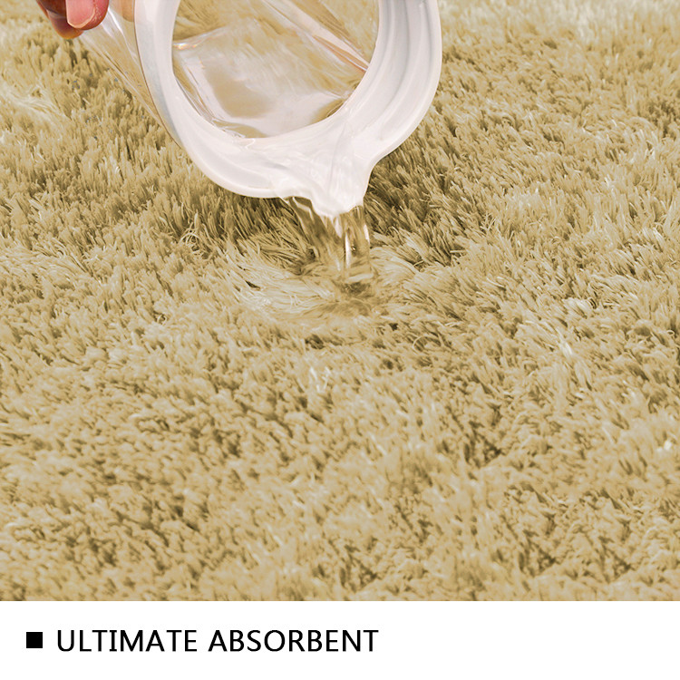 Floor Decoration Pile Height 30mm Runner Bath Mat TPR Backing