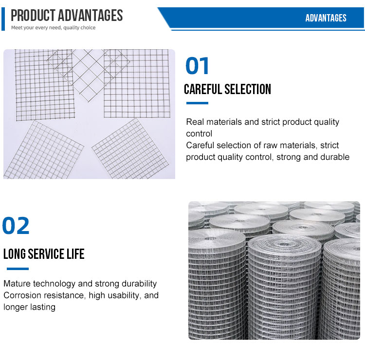 Coated Galvanized Wire Fence Panels Heavy Duty Galvanised Mesh 1m-30m Length