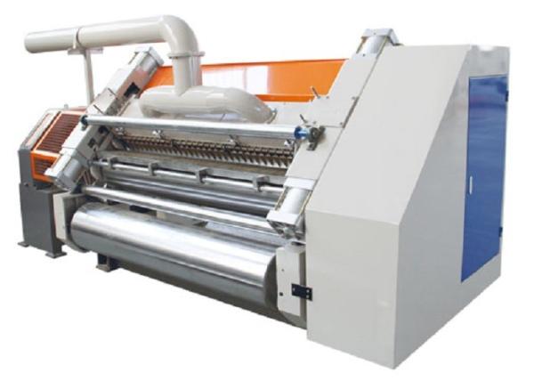 Vacuum Fingerless Single Facer Machine For 2 Ply Corrugated Cardboard Production