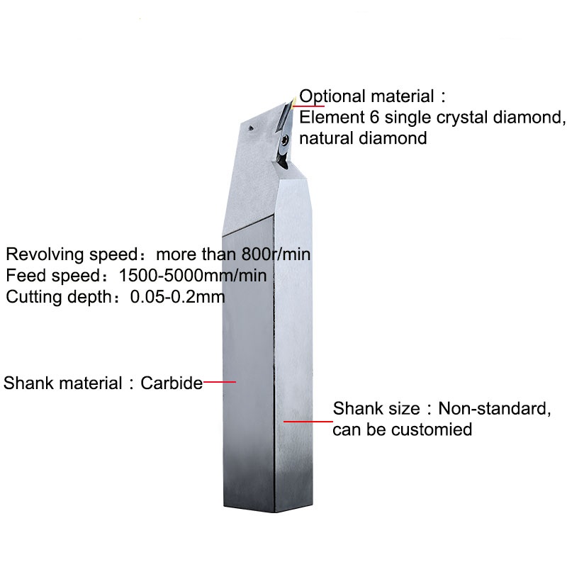 Single Crystal Round Nose CVD Diamond Milling Tools