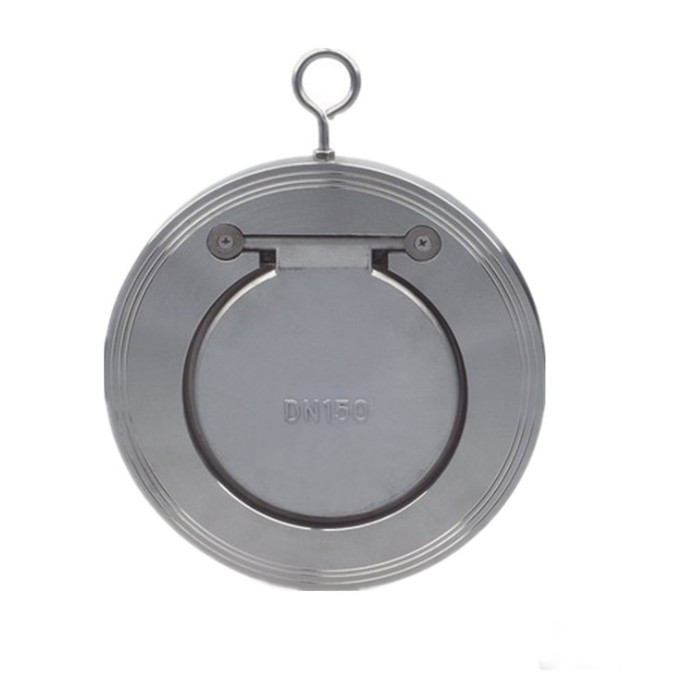 Flap Non-Return Single Laf Door Disc Thin Spring Check Valve PN16 25 40 Bar WCB Carbon Steel ss304 CF8 DN50 65 100 150