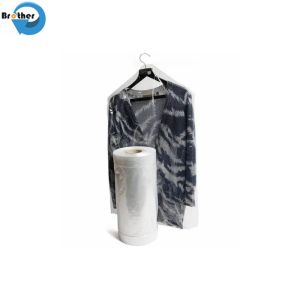 Disposable Garment Cover Bag Clear Standard Dry Cleaner Bag on Roll Printed with