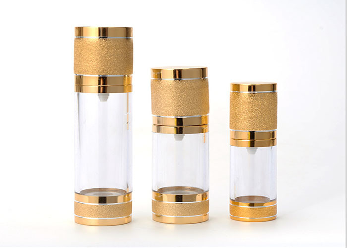 Airless Cosmetic Pump Bottle , Hotel Plastic Cosmetic Bottles For Personal Care