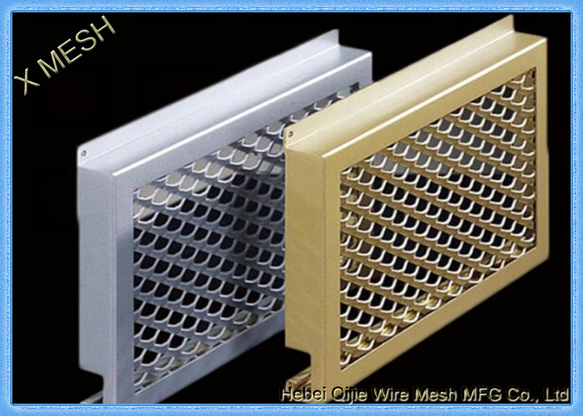 Oval Hole Perforated Metal Mesh , Punch Plate Screens Anodizing Aluminum Alloy 1100