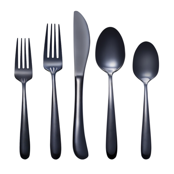 China NEWTO NC099 Stainless Steel Black Flatware /Cutlery Set Whole Series