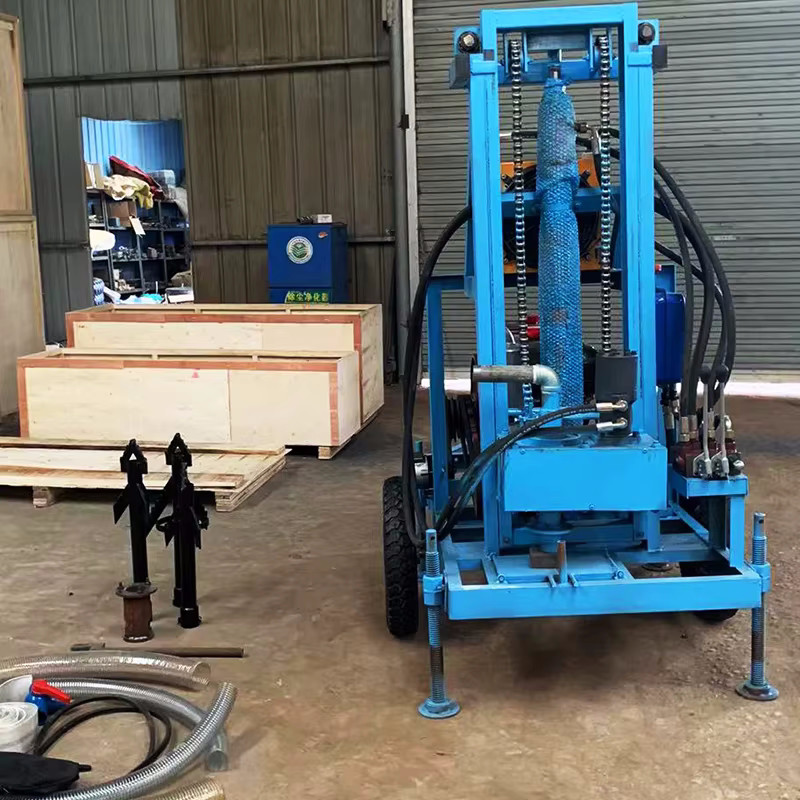Household electric water well drilling rig Easy to operate water drilling equipment