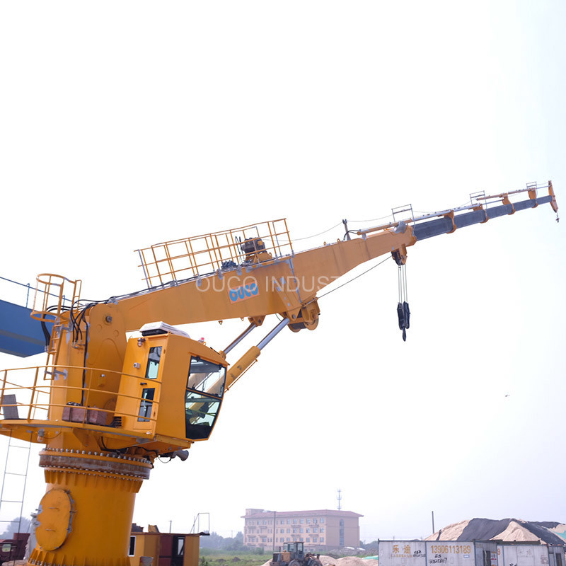 Certified ABS 1.5t 36.6m Telescopic Boom Crane Marine Customized
