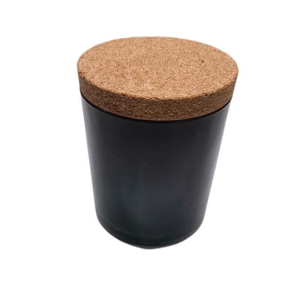 Quality DIY Tinted Glass Bottle Cork Top Candle Jars Airtight Decorative for sale