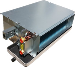  Meco, Ceiling concealed duct, 2-pipe system, 500CFM, air return by side, with air plenum, air box, filter and AC motor Manufactures