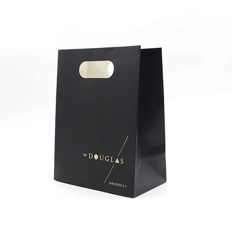 CMYK Garment Shopping Bag With Die Cut Handle Custom Logo