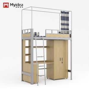 In line with the modern design with bed curtain frame and Support customization