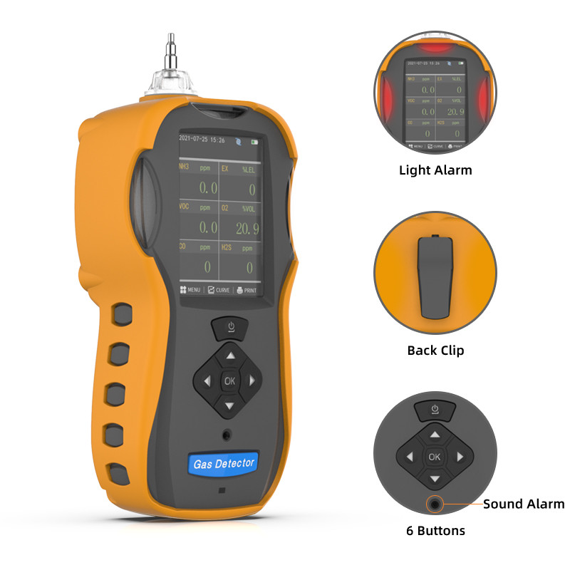 Handheld Pump Suction VOC Gas Detector For Petroleum Industry