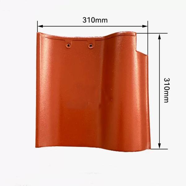 Spanish Ceramic S Shape Roof Tile Terracotta Red Durable Clay Mediterranean