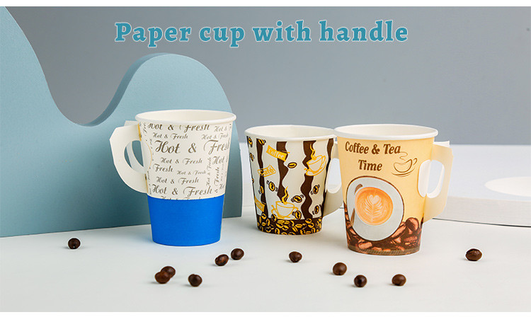 PE PLA Coated Eco Friendly Takeaway Coffee Cups Offset Printting