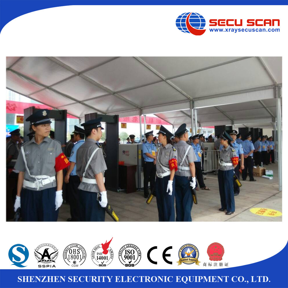 Walk through security gates metal detector gate , prisons to detect weapons on human body