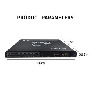 High Definition HDMI Multi Viewer Monitoring 4K60 Hdmi Screen Splitter Processor