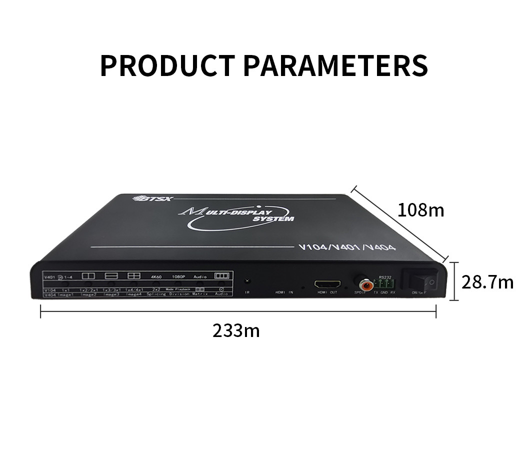 Bitvisus 4K60 HDMI Quad Screen Splitter Multiviewer All In One Solution