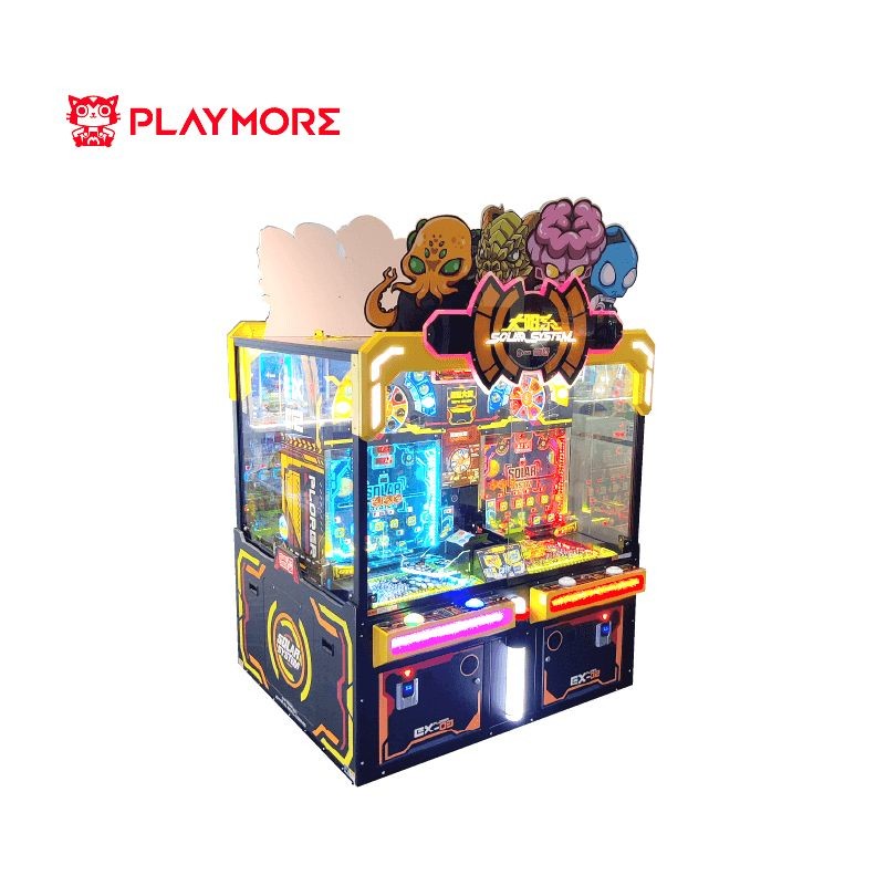400W Solar System Kids Coin Op Ticket Game Four Player Arcade Cabinet