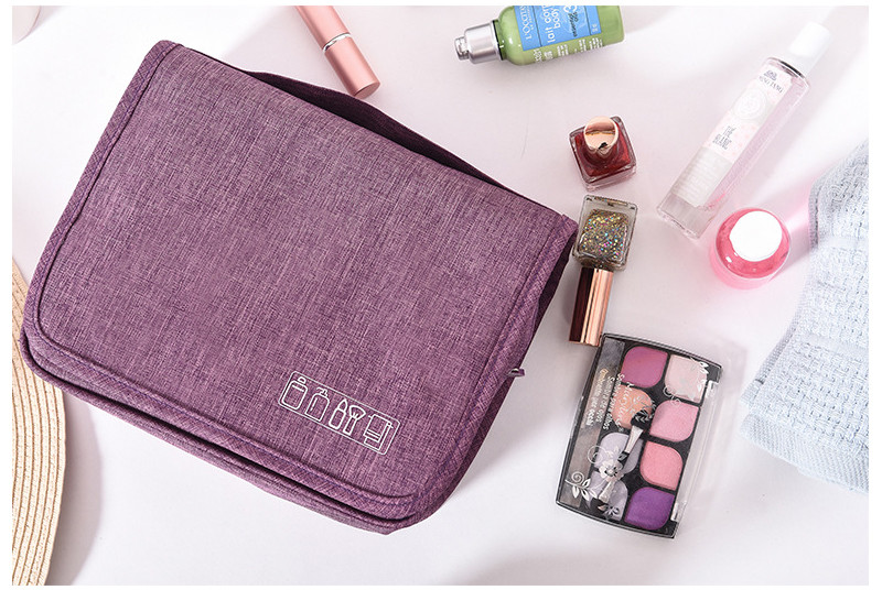 Unisex Anti Collision Blank Oxford Hanging Wash Bag