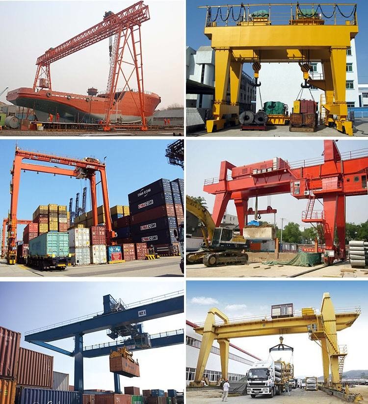Chinese Gantry Cranes Schneider Motor Lifting Height 3.5 - 30 M/Min Trolley Speed