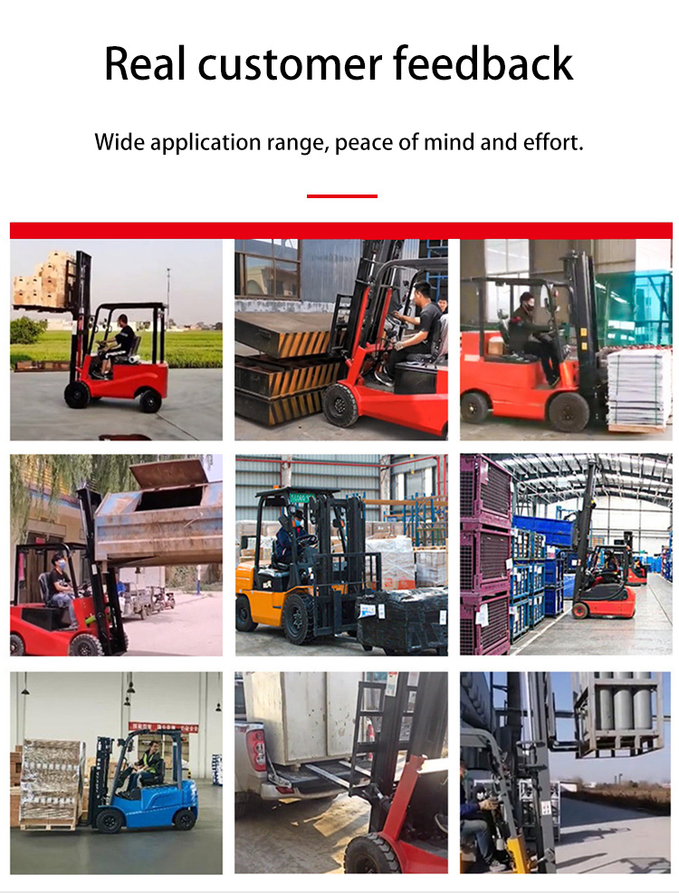 2 Stage / 3 Stage 5.5KW 2500kg Full Electric Forklift / All Terrain Electric Forklift