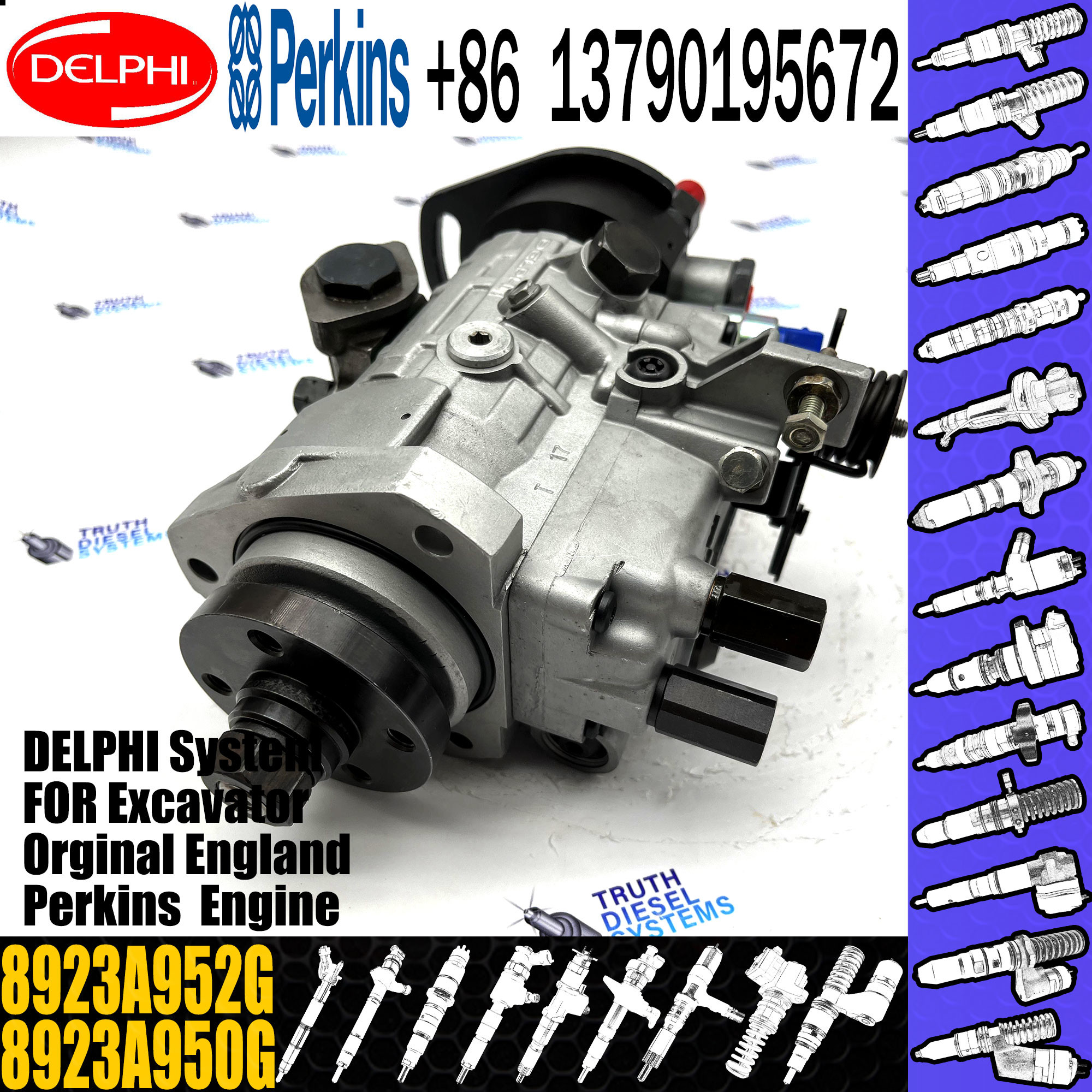 DP200 Diesel Engine Fuel Pump 8923A950G 8923A952G For DARWIN 4T
