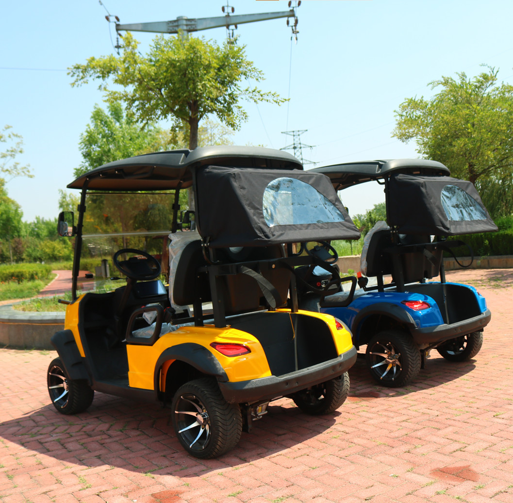 Luxury Fashion Electric Golf Cart 4-Wheel 4-Seater Lifted Golf Cart