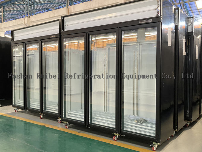Upright gelato freezer refrigerator Commercial Frozen food ice cream glass door display fridge