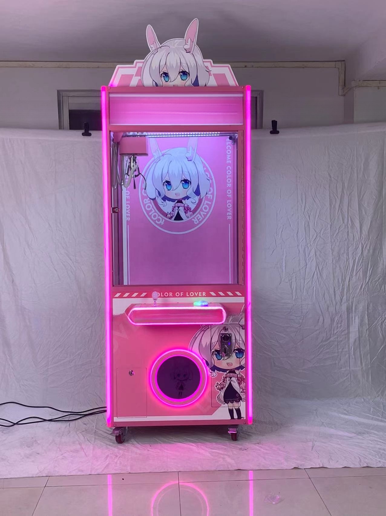 Dreamland Coin Operated Plush Toy Vending Machine Claw Crane Game Machine For shopping mall