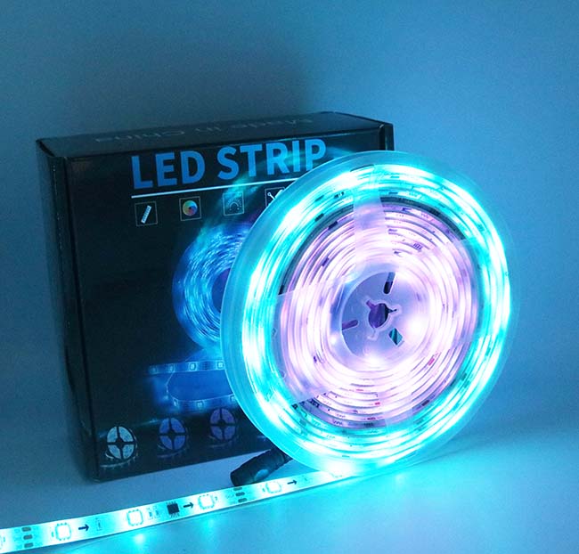 5050 Ws2812b Rgb Led Strip Lights 5v Digital Flexible Addressable Neon Pixel