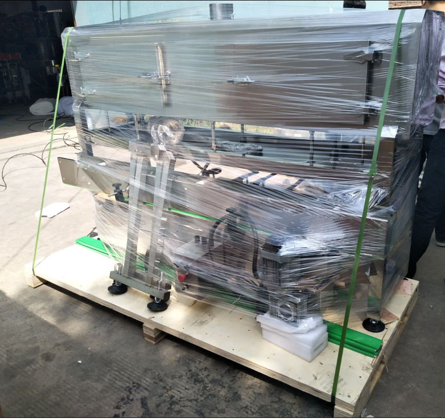 PET PVC OPS Label Material Steam Shrink Tunnel with 0.4-0.6Mpa Steam Pressure and 2000mm Length