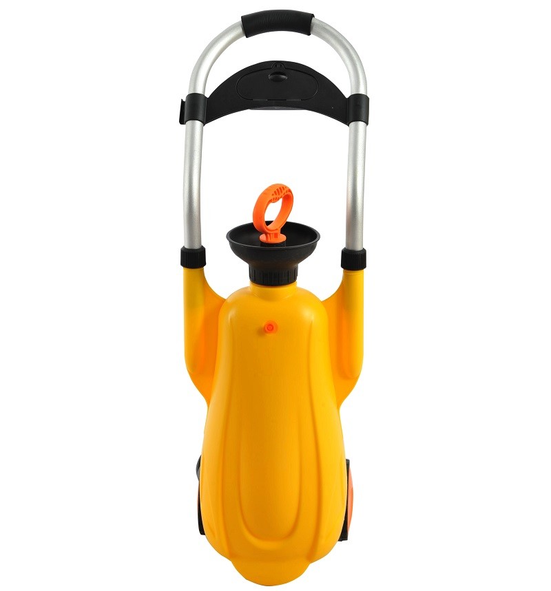 Yellow Portable 12L pressure eyewash equipment, portable emergency ABS eye wash station
