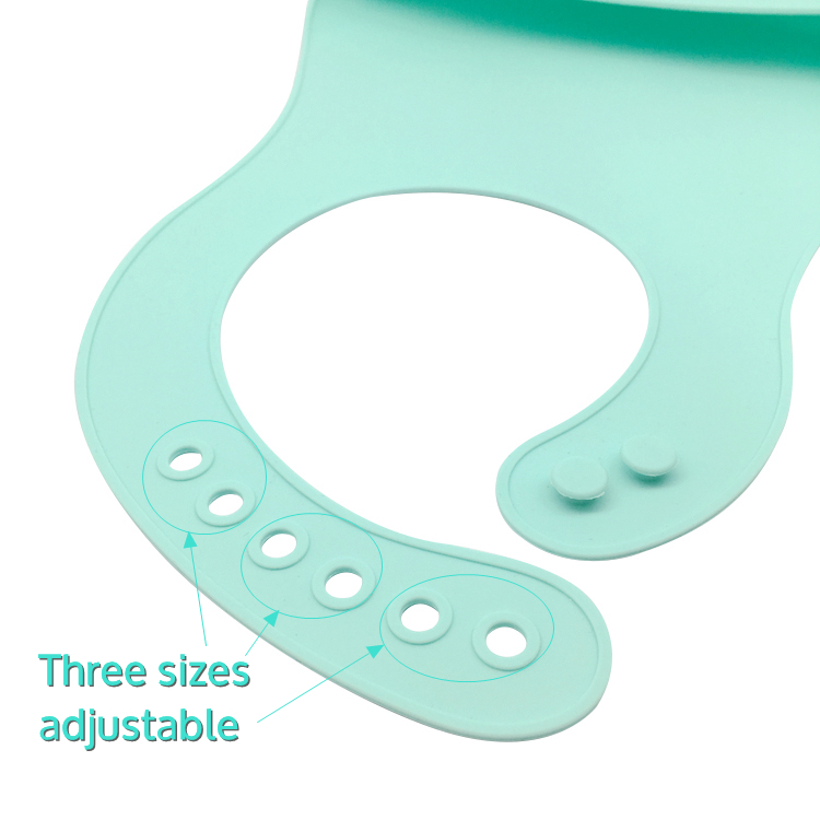 Amazon Best Selling Easily Clean BPA Free Waterproof Silicone Baby Bib With Custom Pattern Printing Manufacturer