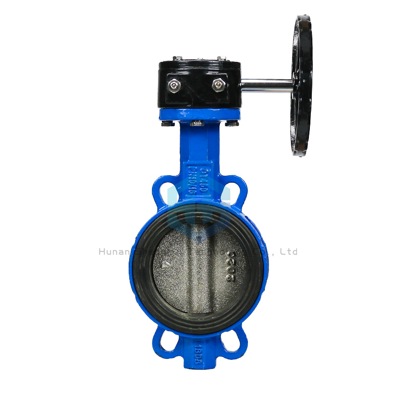 Manual Electric Motorized Valve 2 Inch - 8 Inch Ductile Iron Wafer Butterfly Valve