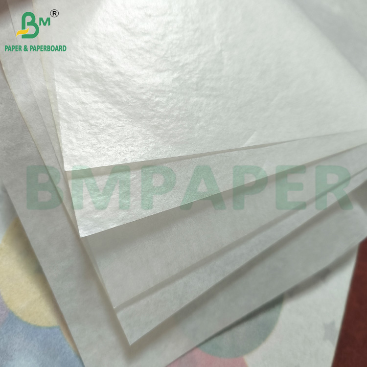 Oil Resistance Air Permeability 17g - 40g White Translucent Paper For Wrapping